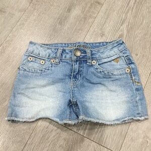 Justice denim shorts